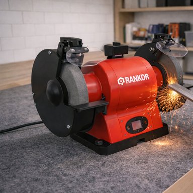ESMERIL DE BANCO 8' INDUSTRIAL RANKOR RBG580801 3/4 HP (580W) - 4