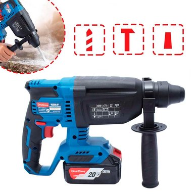 ROTOMARTILLO INALÁMBRICO SDS-PLUS INDUSTRIAL DONGCHENG DCZC04-24FK 20V 2.7J BRUSHLESS 2BAT X 5AH - 4