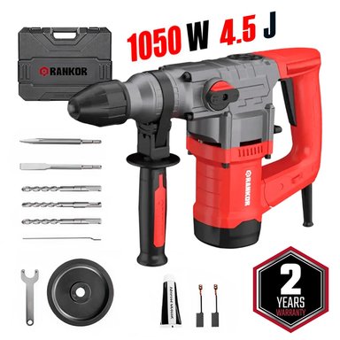 ROTOMARTILLO INDUSTRIAL SDS-PLUS RANKOR RH105001 1050W 28MM 4.5J 4.8KG