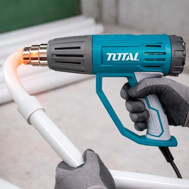 PISTOLA DE CALOR AIRE CALIENTE INDUSTRIAL TOTAL TB20045 50-550°C 2000W TEMPERATURA VARIABLE DOBLA TUBOS - 6