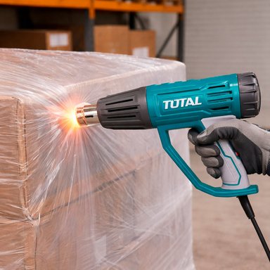 PISTOLA DE CALOR AIRE CALIENTE INDUSTRIAL TOTAL TB20045 50-550°C 2000W TEMPERATURA VARIABLE DOBLA TUBOS - 8