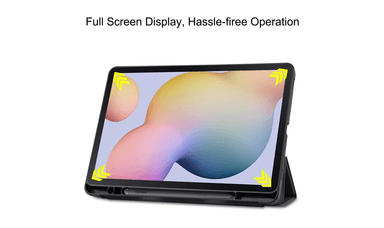 FUNDA PARA TABLET SAMSUNG S7 FE OEM CASE SMART NEGRO + PORTAPENCIL - 3