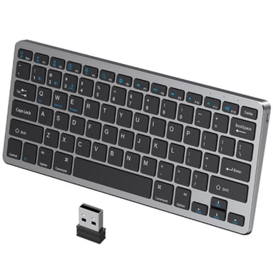 TECLADO MAGIC KEYBOARD BLUETOOTH ALTERNATIVO PREMIUM - GRAY - 2