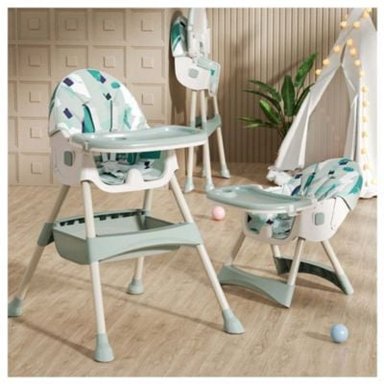 SILLA COMER BABYKISS PLEGABLE VERDE