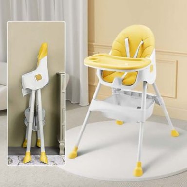 SILLA COMER BABYKISS PLEGABLE AMARILLO