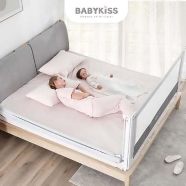 BARANDA CAMA BABYKISS SEGURIDAD 1.5 METROS GRIS