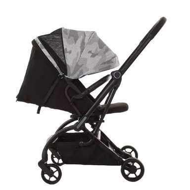 COCHE PASEO BABYKISS VIAJERO GRIS ELEGANTE ROTACION DE 360° BEBE