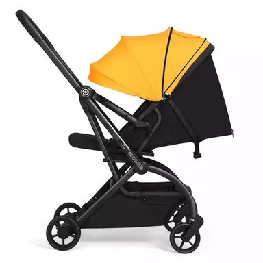COCHE DE BEBE ELEGANTE ROTACION DE 360° VIAJERO AMARILLO