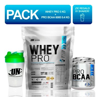 PACK UNIVERSE NUTRITION WHEY PRO 5KG CHOCOLATE + BCAA 6000 400G NARANJA