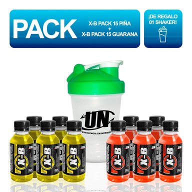 PACK SUPLEMENTOS UNIVERSE NUTRITION 30 UNIDADES UN X-B PIÑA GUARANA