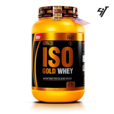 PROTEÍNA LEVEL PRO ISO GOLD WHEY 2.65LBS VANILLA CREME