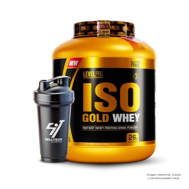 PROTEÍNA LEVEL PRO ISO GOLD WHEY 6.6LBS RICH CHOCOLATE