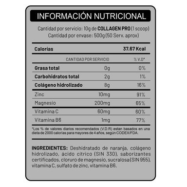 COLÁGENO UNIVERSE NUTRITION COLLAGEN PRO 500GR SANDIA - 2