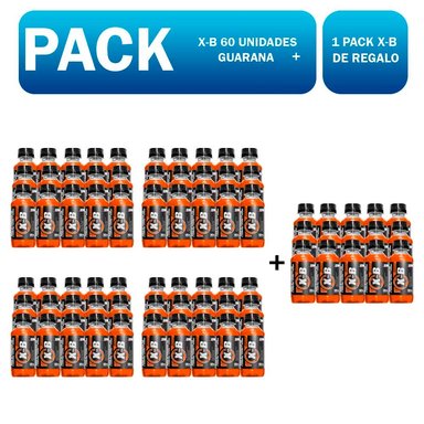 SUPLEMENTO UNIVERSE NUTRITION UN5224 PACK UN X-B 60 UNIDADES GUARANA + 1 PACK X-B REGALO - 1