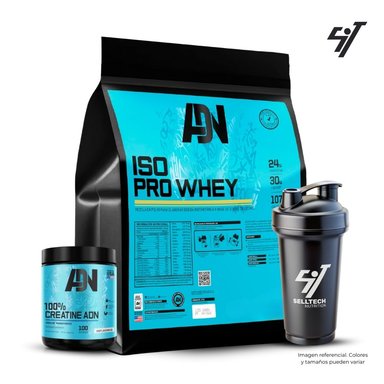 PACK ADN ISO PRO WHEY 3KG CHOCOLATE + CREADN 500GR