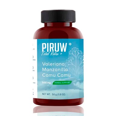 SUPLEMENTO PIRUW CÁPSULAS DURAS TOTAL RELAX 100 UNIDADES