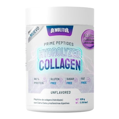 PACK DEMOLITOR POLVO COLAGENO HYDROLYZED COLLAGEN PREMIUM 528GR NATURAL X2 + SHAKER - 2