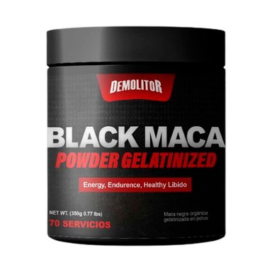 PACK DEMOLITOR POLVO MACA NEGRA BLACK MACA POWDER 350GR X2 + SHAKER - 2