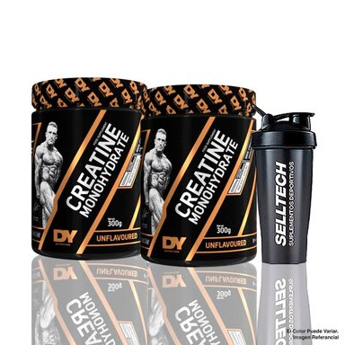 PACK DORIAN YATES CREATINA MONOHIDRATADA 300GR X2 + SHAKER