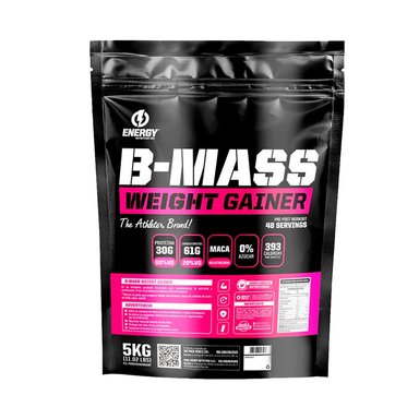 SUPLEMENTO ENERGY NUTRITION PACK B MASS 5 KG CHOCOLATE + CREATINA 500 GR + SHAKER - 2