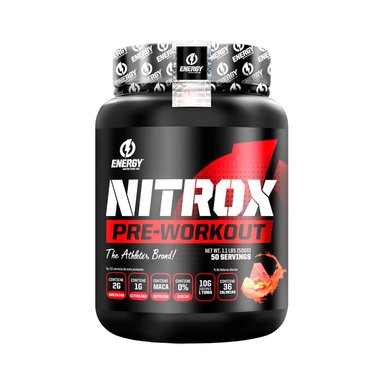 PRE ENTRENO ENERGY NUTRITION NITROX 500 GR CITRUS PUNCH PACK X2 + SHAKER - 2