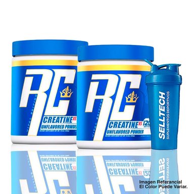CREATINA RONNIE COLEMAN PACK MONOHIDRATADA 300 GR X2 + SHAKER