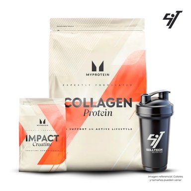 PROTEÍNA MYPROTEIN MYPR5026 PACK COLLAGEN PROTEIN 1 KG NATURAL + CREATINA 250 GR + SHAKER