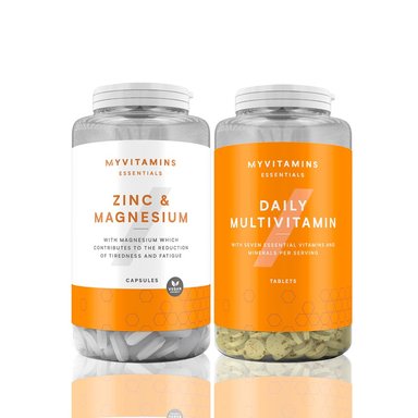 MULTIVITAMÍNICO MYPROTEIN PACK DAILY 60 TABS + CALCIO Y MANGESIO 90 PASTILLAS