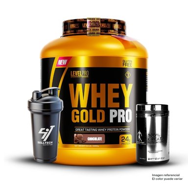 WHEY GOLD PRO 6.6LB RICH CHOCOLATE+CREATINA KEVIN LEVRONE 500GR+SHAKER