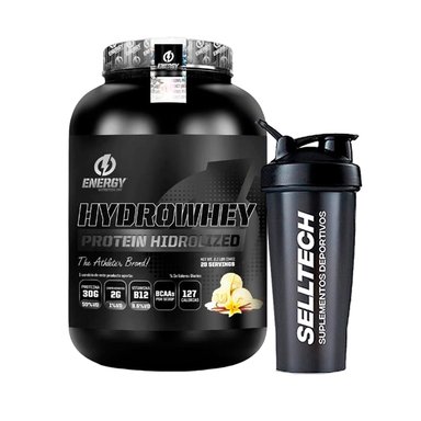 PROTEÍNA ENERGY NUTRITION ENERG023 HIDROLIZADA 1 KG VAINILLLA + SHAKER