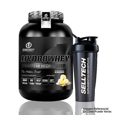 PROTEÍNA ENERGY NUTRITION ENERG023 HIDROLIZADA 1 KG VAINILLLA + SHAKER - 2