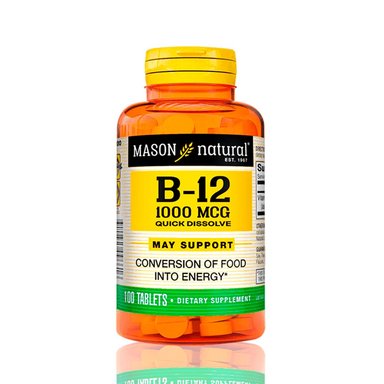VITAMINA B-12 MASON 1000 MCG 100 TABLETAS SUBL
