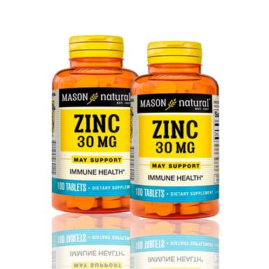 VITAMINA MASON5005 ZINC 30MG (100 TAB) PACK X2