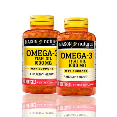 VITAMINA MASON5003 OMEGA3 FISH OIL 1000 MG (60 SOFTG) PACK X2