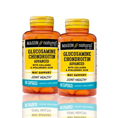 VITAMINA MASON5029 GLUCOSAMINE COLLAGEN Y HYALURONICACID 60 CAP PACKX2