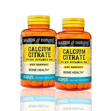 VITAMINA MASON5016 CALCIUM CITRATE WITH VITAMIN D3 (60 TAB) PACK X2