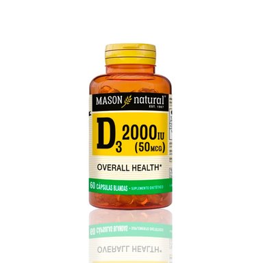 VITAMINA MASON020 MASON D3 2000 UI (60 SOFTG)
