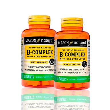 VITAMINA B-COMPLEX WITH ELECTROLYTES (60 TAB) PACK X2