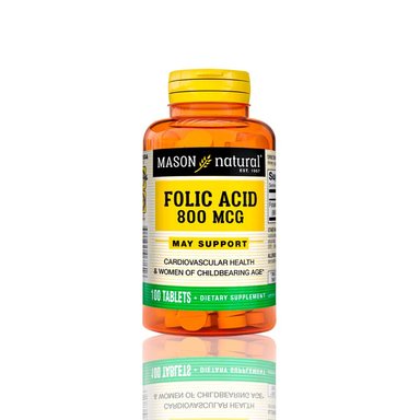 VITAMINA MASON FOLIC ACID 800 MCG (100 TAB)