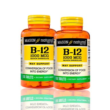 VITAMINA MASON5004 B12 1000 MCG (100 TAB SUBL) PACK X2