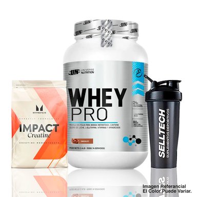 WHEY PRO 1.1KG CHOCOLATE + CREATINA MYPROTEIN 250GR + SHAKER