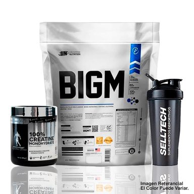 BIGM 3KG CHOCOLATE + CREATINA KEVIN LEVRONE 300GR + SHAKER