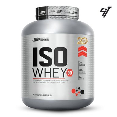 PROTEÍNA UNIVERSE NUTRITION ISO WHEY 90 5.5LB VAINILLA+TOALLA