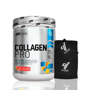 COLÁGENO UNIVERSE NUTRITION COLLAGEN PRO 500GR FRUIT PUNCH+TOALLA