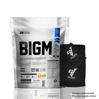 GANADOR DE PESO UNIVERSE NUTRITION BIGM 5KG VAINILLA+TOALLA