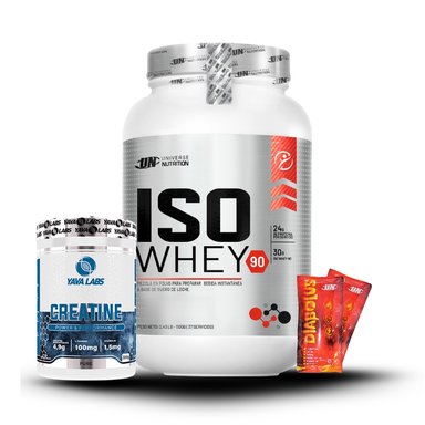 ISO WHEY 1.1KG VAINILLA+CREATINA YAVA LABS 300GR+2 DIABOLUS