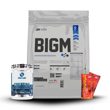 BIGM 5KG CHOCOLATE+CREATINA YAVA LABS 300GR+2 DIABOLUS