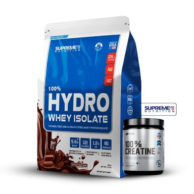 100% HYDRO WHEY ISOLATE CHOCOLATE 5.5LB+CREATINA UNIVERSE NUTRITION 250GR