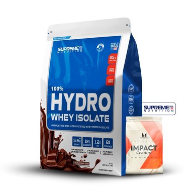 100% HYDRO WHEY ISOLATE CHOCOLATE 5.5LB+CREATINA MYPROTEIN 250GR