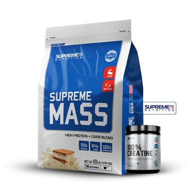 SUPREME MASS 10LB VAINILLA+CREATINA UNIVERSE NUTRITION 250GR - 1